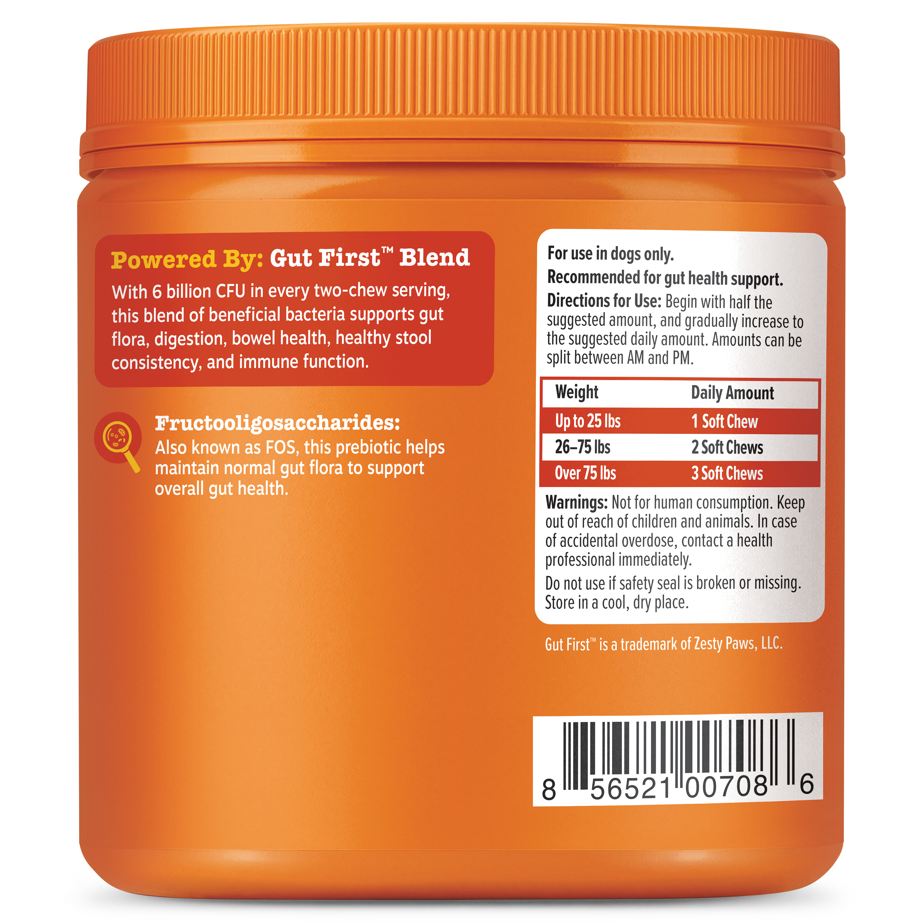 Probiotic Soft Chews for Dogs, 3 Billion CFU Gut First Blend in 50- to 270-Count Sizes for Daily Digestive Support source image 15
