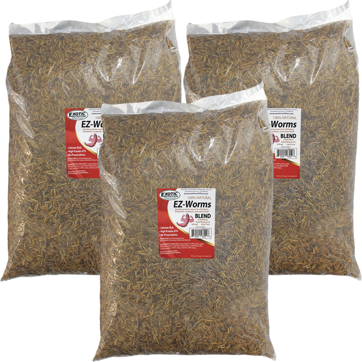 Dried Insect Poultry Feed, Mealworm and BSFL Foraging Supplement in Four Bulk Sizes for Chickens and Ducks source image 15
