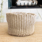 Handwoven Cat Nest Bed, Adjustable Velvety Knotted Design in Five Neutral and Earth-Tone Colors source image 15