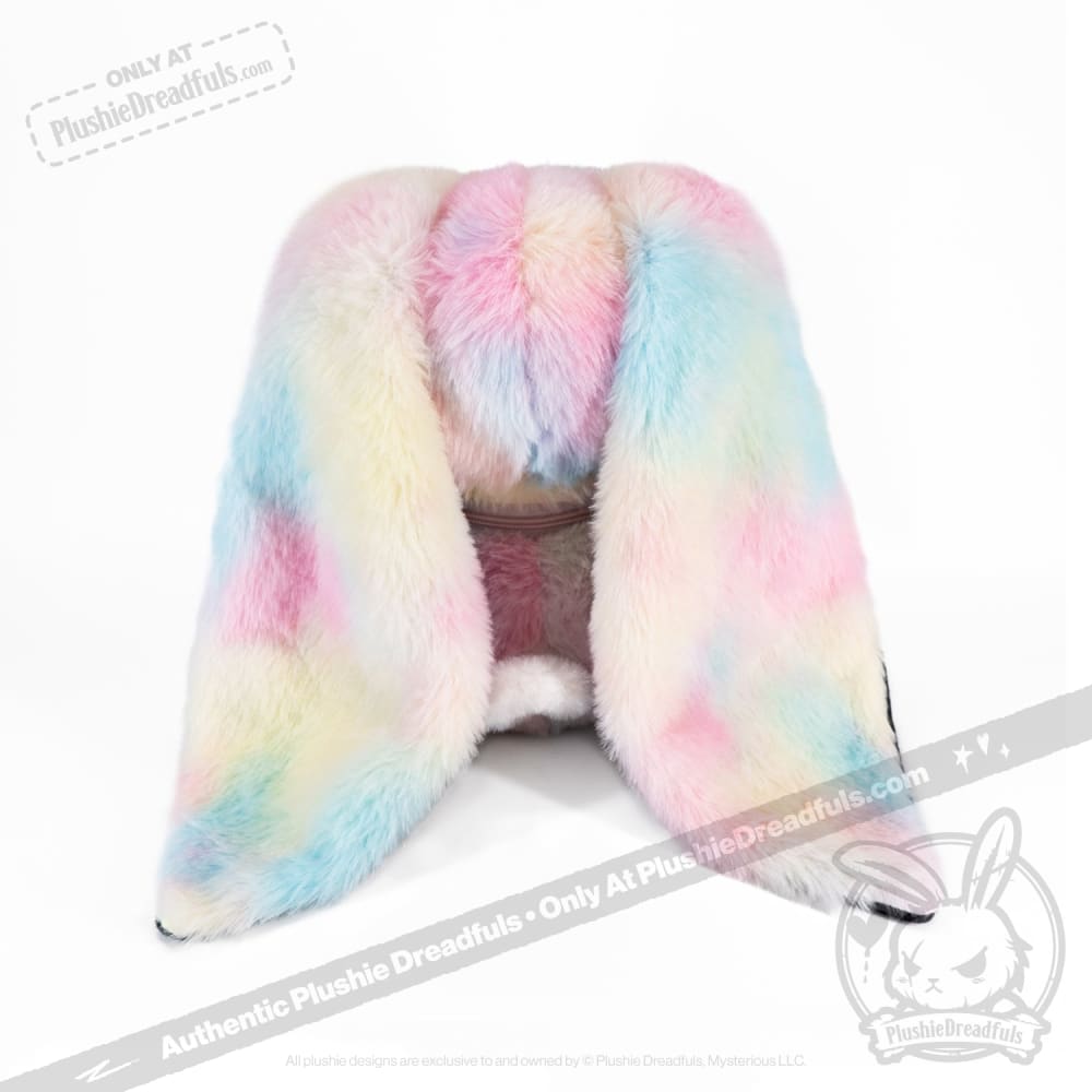 Tie-Dye Anxiety Rabbit Plush Set, 50 cm Character with Two Worry Bunnies Stored Inside the Zippered Body source image 15