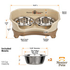Elevated Mess-Proof Pet Feeding Station, Spill-Containment Design and Dishwasher-Safe Stainless Steel Bowls source image 15