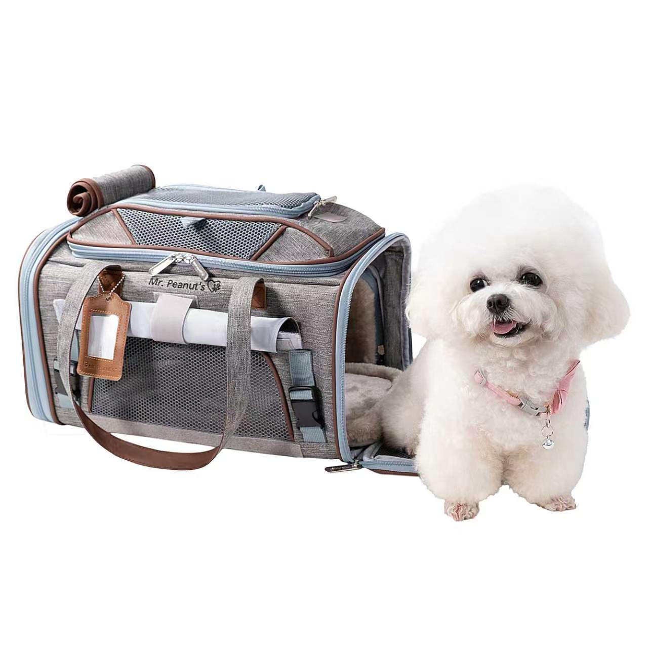 Expandable Soft-Sided Airline Pet Carrier, Two-Inch Taller Cabin for Ventilated and Secure Travel source image 15