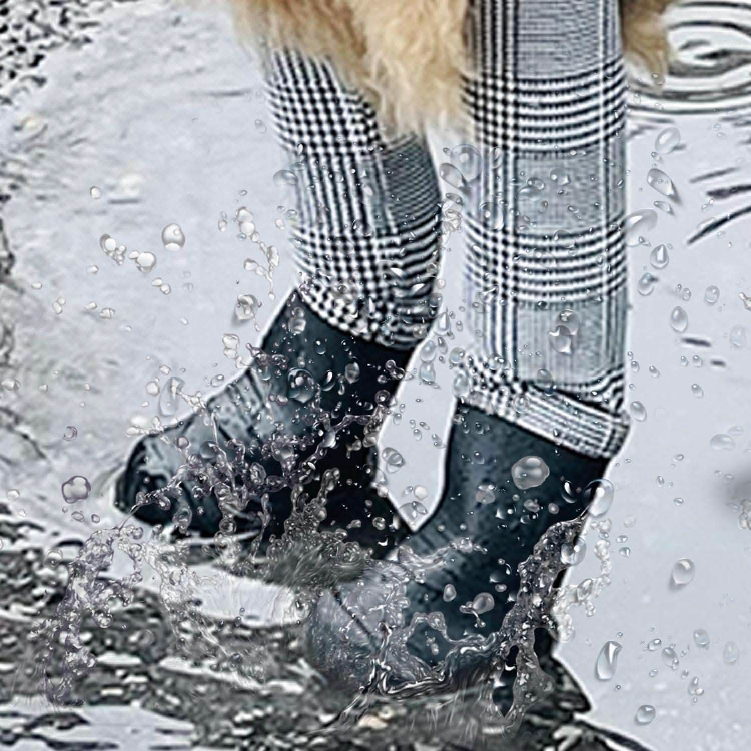 Waterproof Dog Boot Leggings for Winter Walks, Seam-Free TPE Paw Covers and Full-Leg Protection source image 15