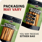 An image that says Packaging may vary. You may receive either bag. It shows two different bags with different designs.