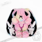 Tie-Dye Anxiety Rabbit Plush Set, 50 cm Character with Two Worry Bunnies Stored Inside the Zippered Body source image 16