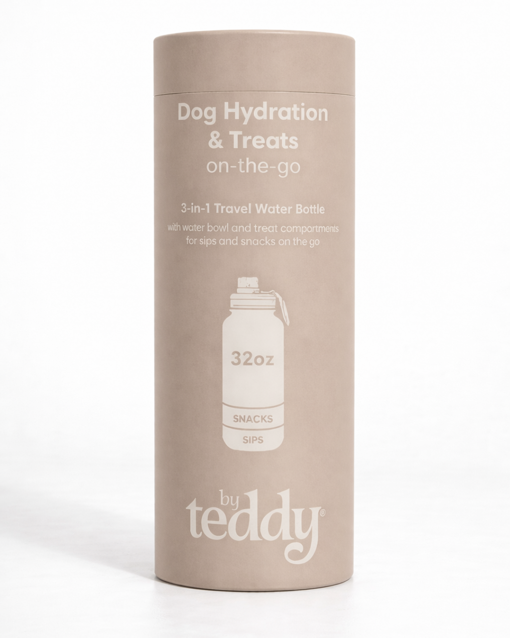3-in-1 Dog Travel Water Bottle with 32 oz Reservoir and Two Detachable Bowls in Three Colors source image 16