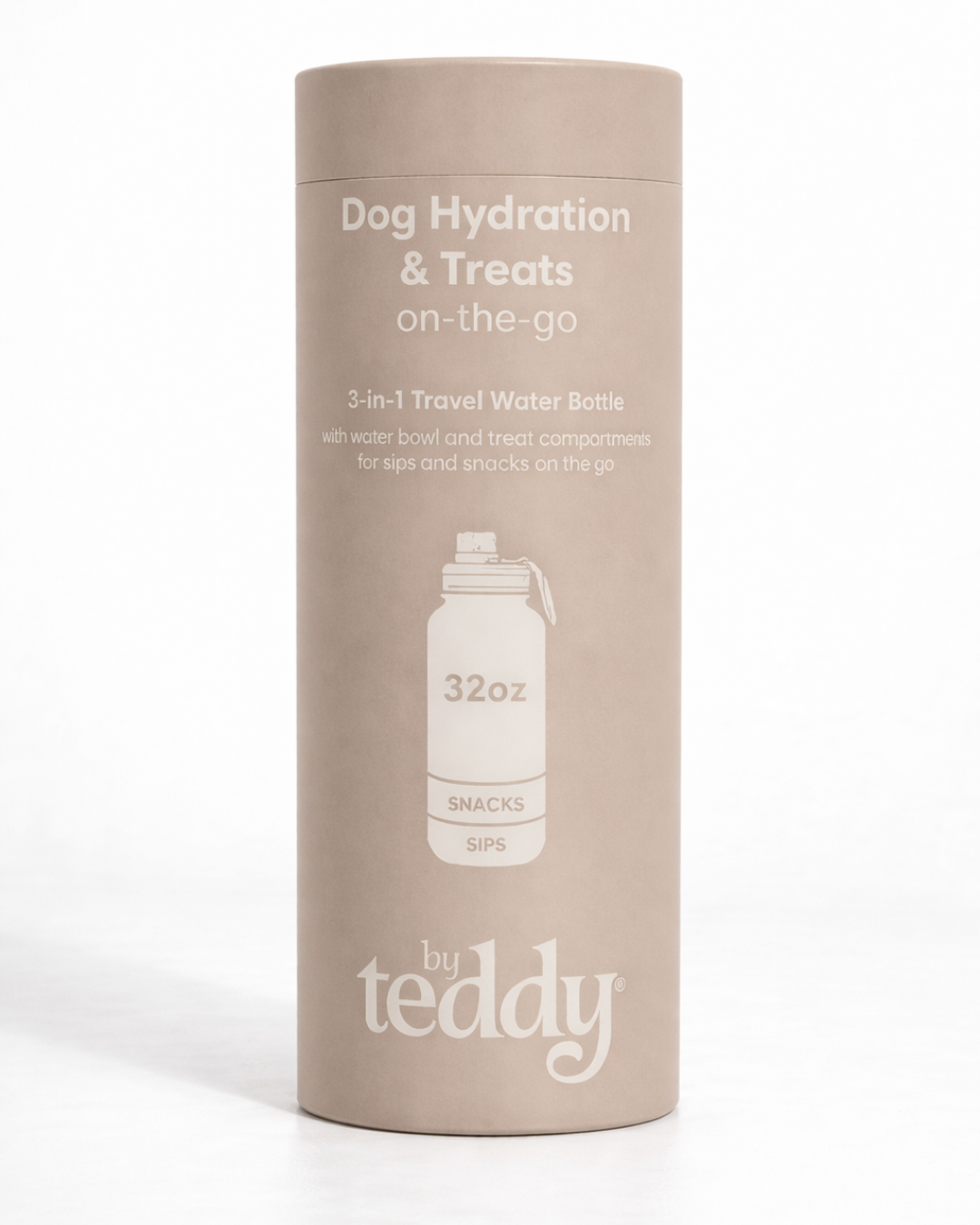 3-in-1 Dog Travel Water Bottle with 32 oz Reservoir and Two Detachable Bowls in Three Colors source image 16