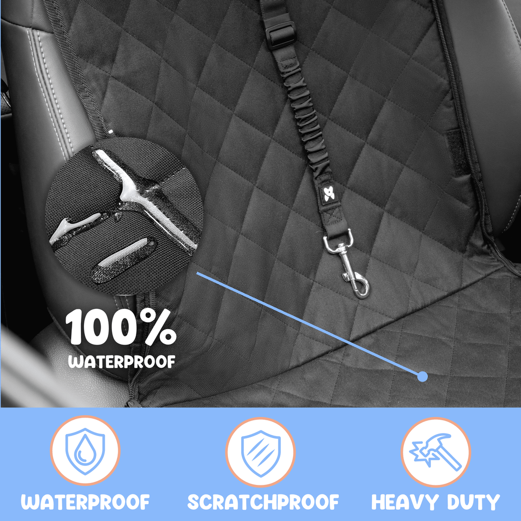 Waterproof Dog Car Seat Cover for Sedans, SUVs and Utes, Four-Way Layout for Left or Right Drive source image 17