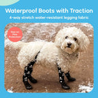 Waterproof Dog Boot Leggings for Winter Walks, Seam-Free TPE Paw Covers and Full-Leg Protection source image 17