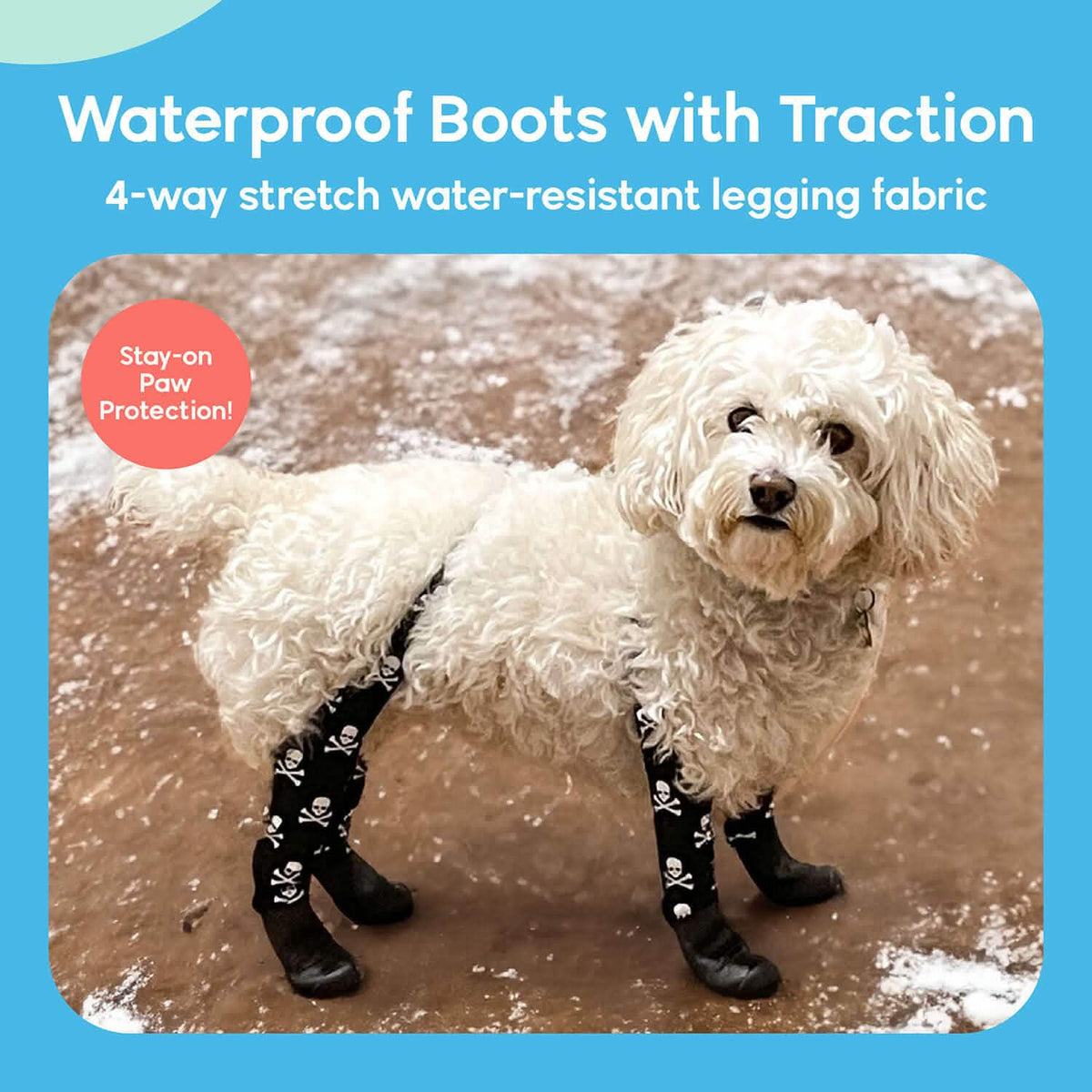 Waterproof Dog Boot Leggings for Winter Walks, Seam-Free TPE Paw Covers and Full-Leg Protection source image 17