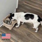 Elevated Mess-Proof Pet Feeding Station, Spill-Containment Design and Dishwasher-Safe Stainless Steel Bowls source image 18