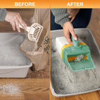 Scoop-to-Bag Cat Litter Scoop for One-Handed Cleanup, Quick-Sift Head and Large-Capacity Bag Bin source image 18