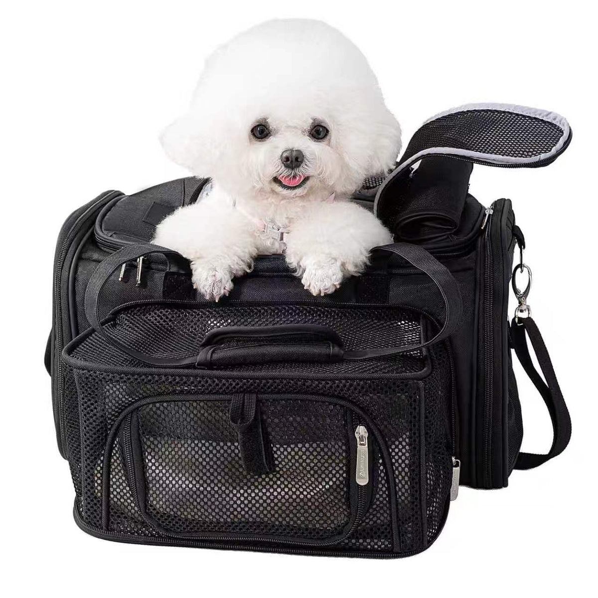 Expandable Soft-Sided Airline Pet Carrier, Two-Inch Taller Cabin for Ventilated and Secure Travel source image 19