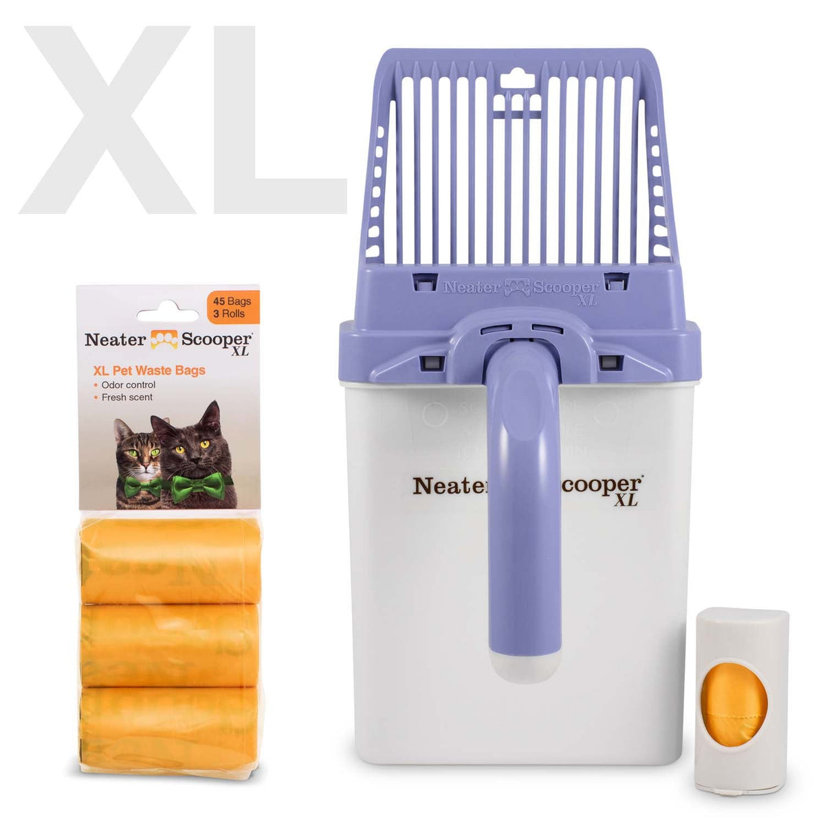 Scoop-to-Bag Cat Litter Scoop for One-Handed Cleanup, Quick-Sift Head and Large-Capacity Bag Bin source image 19