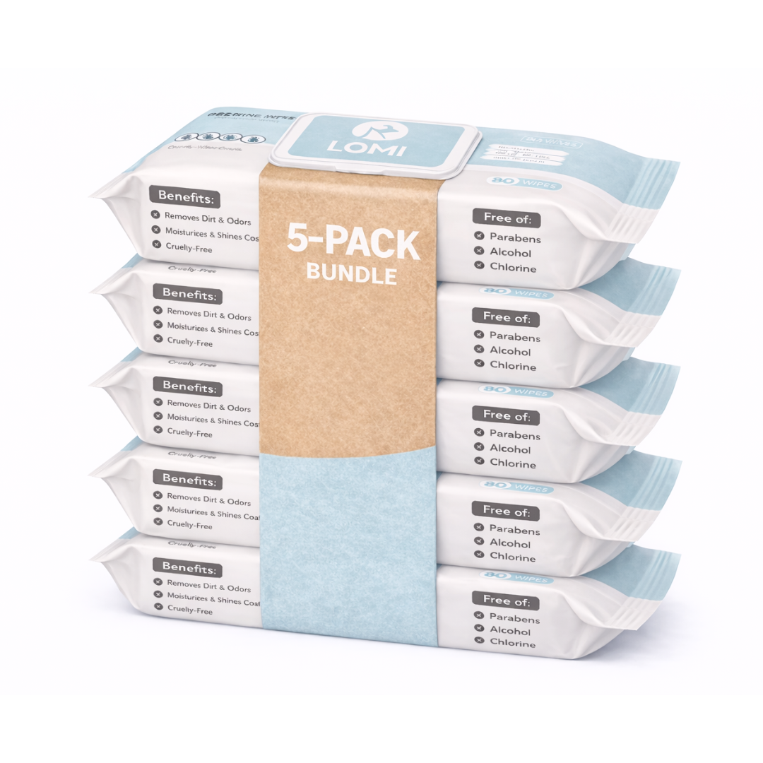 Bamboo Pet Grooming Wipes for Dogs and Cats, Aloe Vera and Chamomile Formula in Travel and Premium Packs source image 19