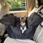 Pet Car Seat and Carrier for Dogs or Cats up to 25 lb, Water-Resistant Oxford Seat with Removable Cushion source image 20