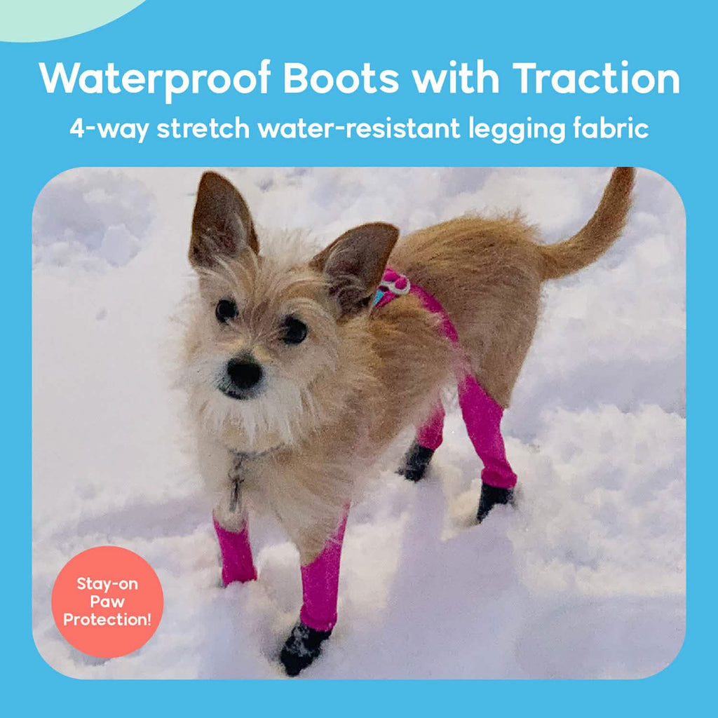 Waterproof Dog Boot Leggings for Winter Walks, Seam-Free TPE Paw Covers and Full-Leg Protection source image 20