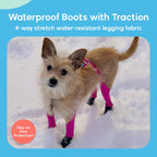 Waterproof Dog Boot Leggings for Winter Walks, Seam-Free TPE Paw Covers and Full-Leg Protection source image 20