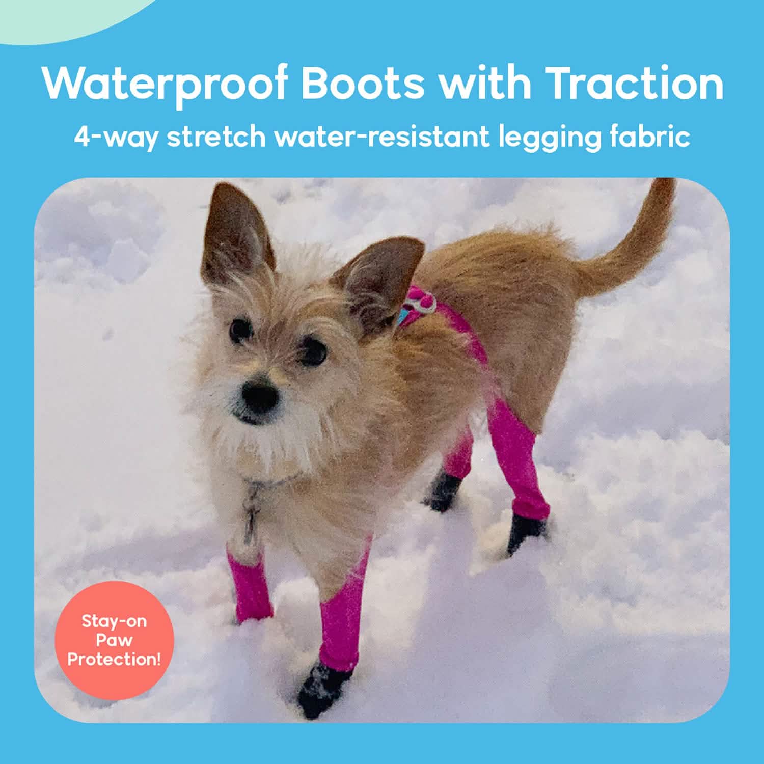 Waterproof Dog Boot Leggings for Winter Walks, Seam-Free TPE Paw Covers and Full-Leg Protection source image 20
