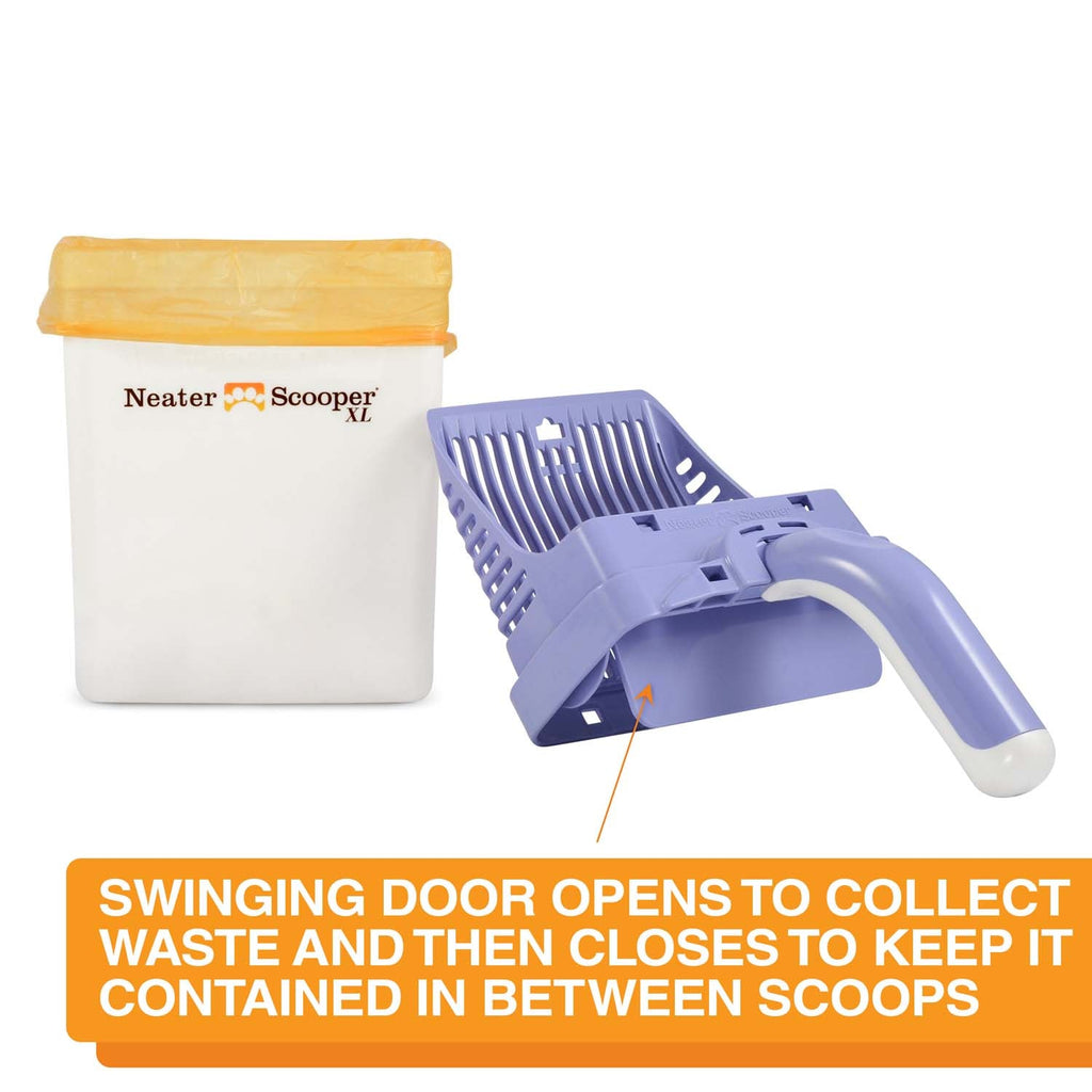 Scoop-to-Bag Cat Litter Scoop for One-Handed Cleanup, Quick-Sift Head and Large-Capacity Bag Bin source image 21