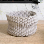 Handwoven Cat Nest Bed, Adjustable Velvety Knotted Design in Five Neutral and Earth-Tone Colors source image 21
