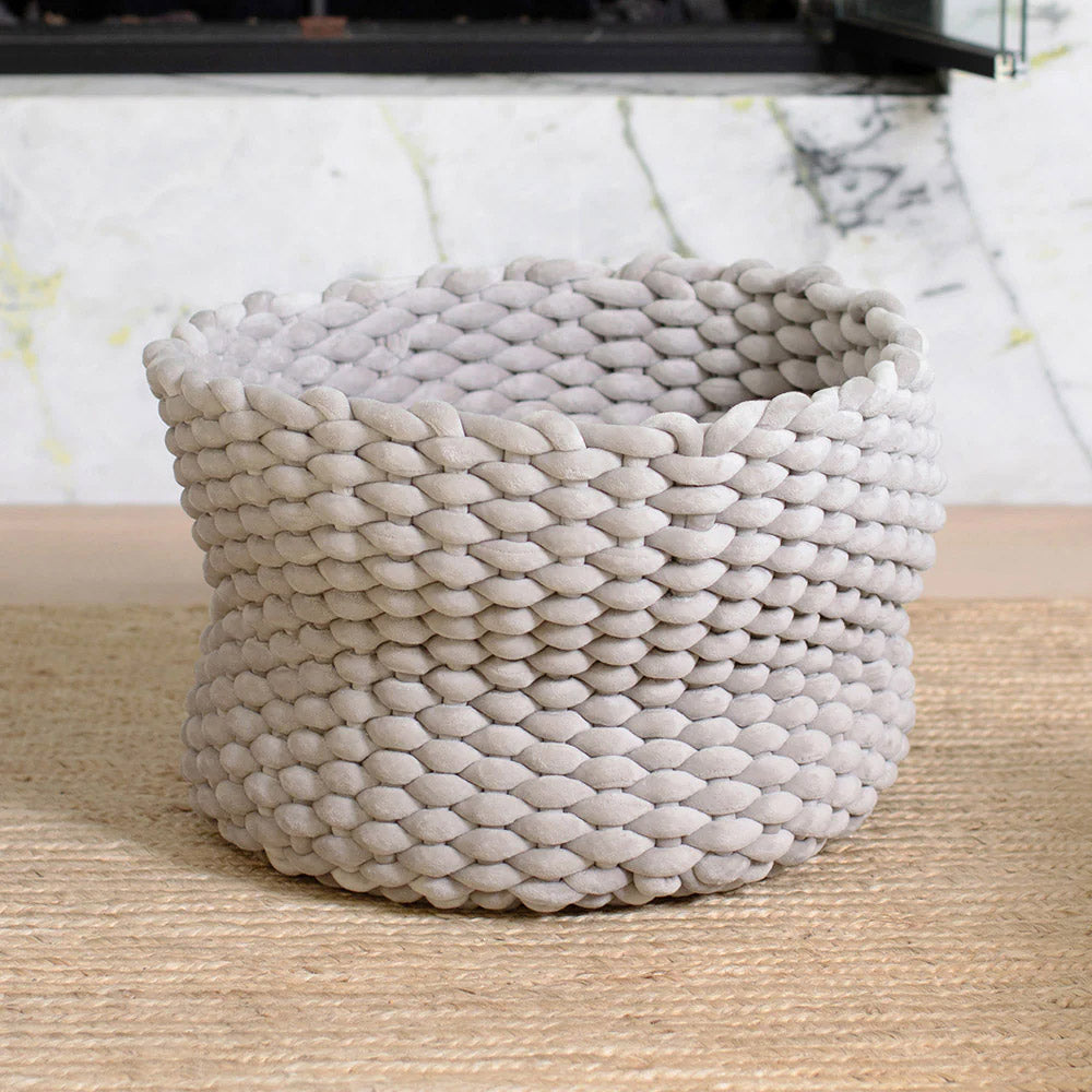 Handwoven Cat Nest Bed, Adjustable Velvety Knotted Design in Five Neutral and Earth-Tone Colors source image 21