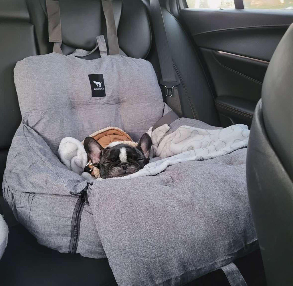 Pet Car Seat and Carrier for Dogs or Cats up to 25 lb, Water-Resistant Oxford Seat with Removable Cushion source image 21