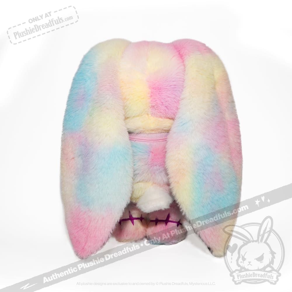 Tie-Dye Anxiety Rabbit Plush Set, 50 cm Character with Two Worry Bunnies Stored Inside the Zippered Body source image 22