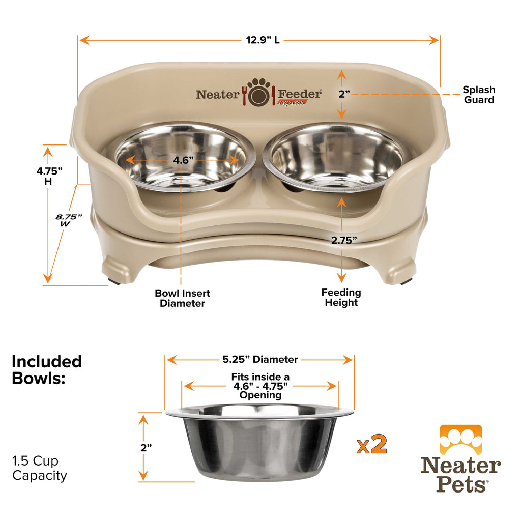 Elevated Mess-Proof Pet Feeding Station, Spill-Containment Design and Dishwasher-Safe Stainless Steel Bowls source image 22