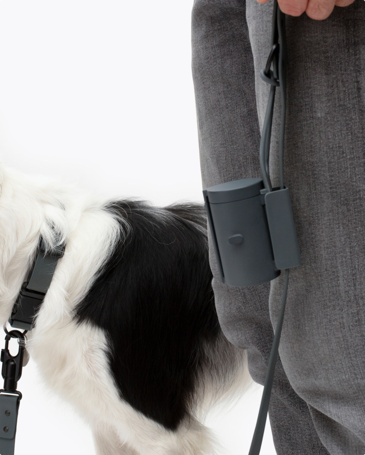 Silicone Dog Waste Bag Holder, One-Handed Dispenser with Dual Leash Attachments and 45 Included Bags source image 23