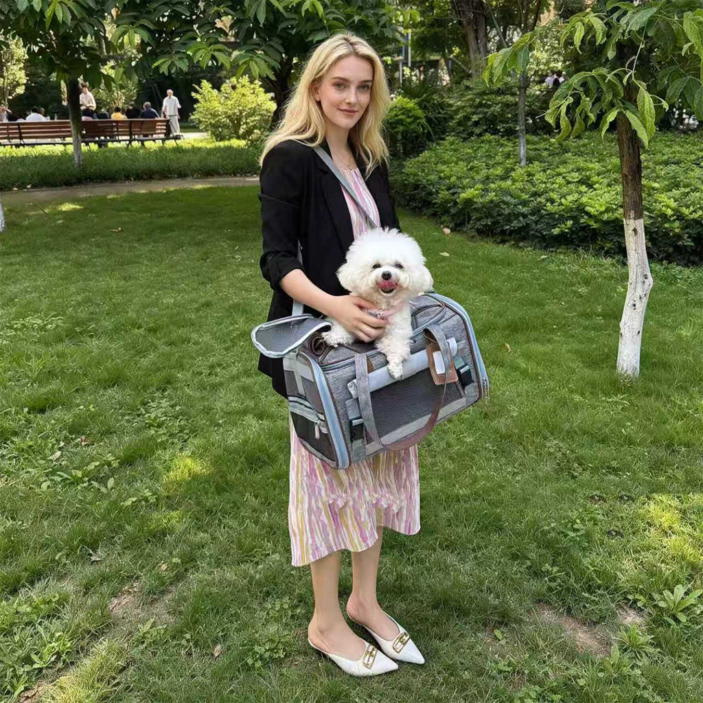 Expandable Soft-Sided Airline Pet Carrier, Two-Inch Taller Cabin for Ventilated and Secure Travel source image 23
