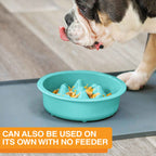Slow Feeder Dog Bowl, Nine-Peak Non-Skid Two-Cup Design for Flat-Faced and Fast-Eating Dogs source image 24