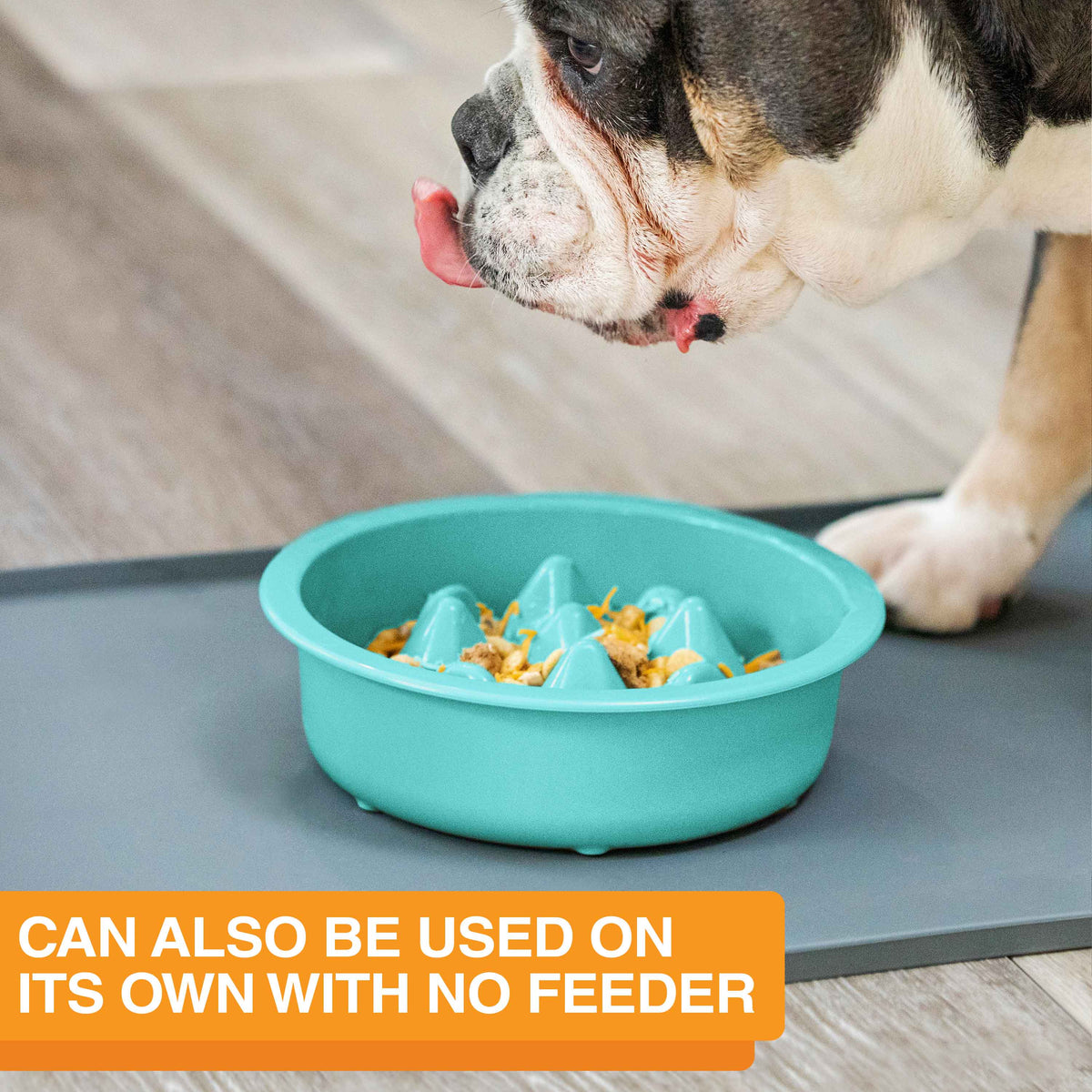 Slow Feeder Dog Bowl, Nine-Peak Non-Skid Two-Cup Design for Flat-Faced and Fast-Eating Dogs source image 24