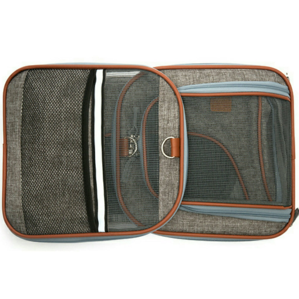 Soft-Sided Airline Pet Carrier for Cats and Small Dogs with Mesh Ventilation and Expandable Port product image 26