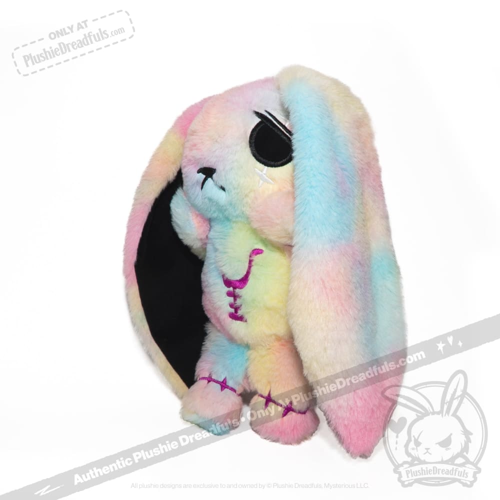 Tie-Dye Anxiety Rabbit Plush Set, 50 cm Character with Two Worry Bunnies Stored Inside the Zippered Body source image 26