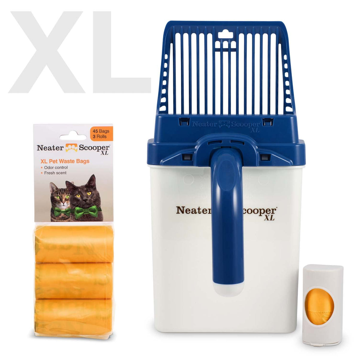 Scoop-to-Bag Cat Litter Scoop for One-Handed Cleanup, Quick-Sift Head and Large-Capacity Bag Bin source image 26