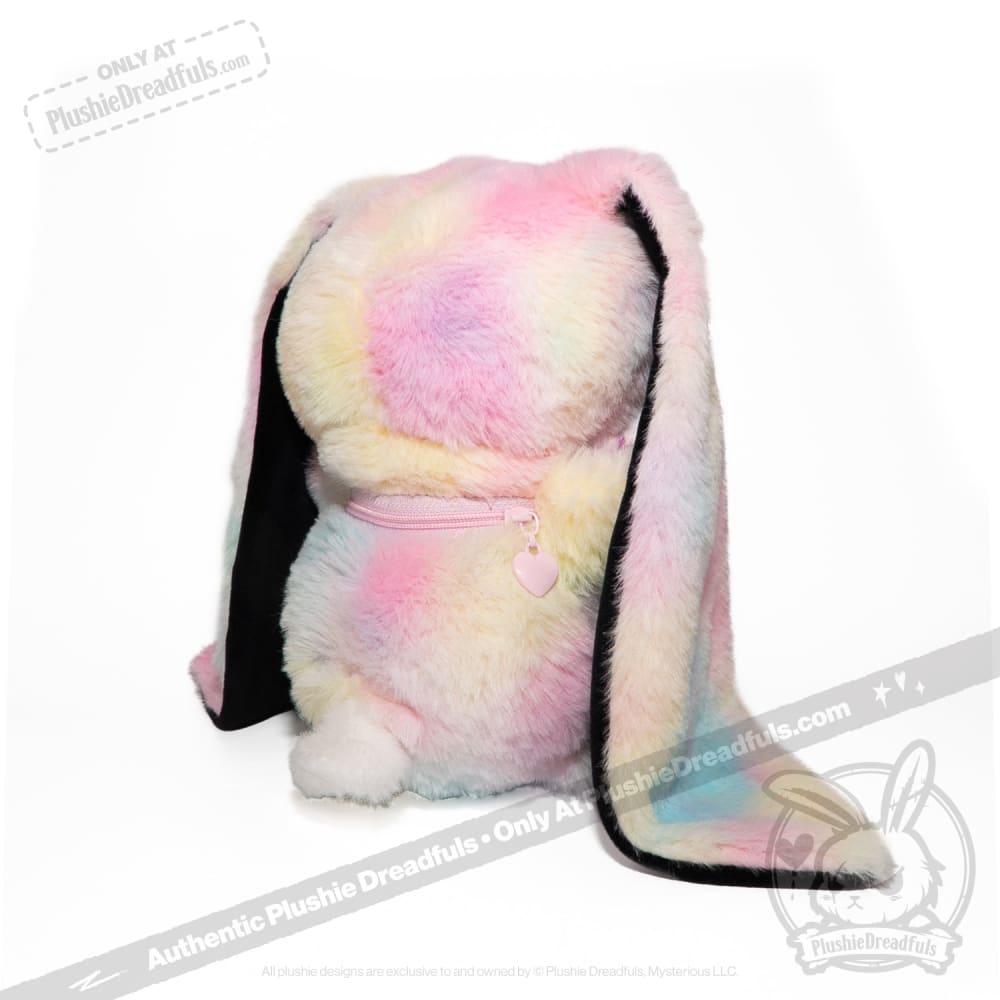 Tie-Dye Anxiety Rabbit Plush Set, 50 cm Character with Two Worry Bunnies Stored Inside the Zippered Body source image 28