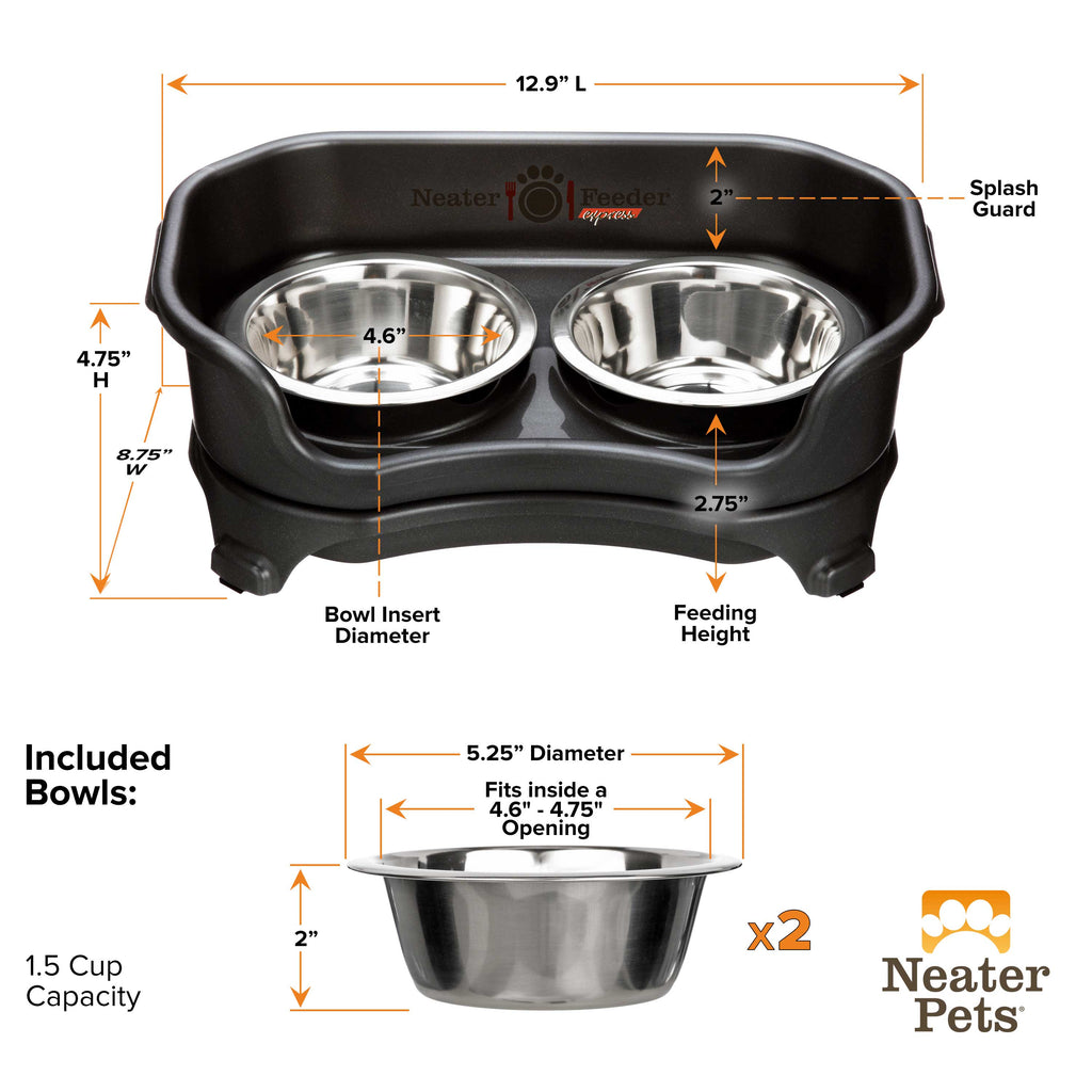 Elevated Mess-Proof Pet Feeding Station, Spill-Containment Design and Dishwasher-Safe Stainless Steel Bowls source image 29