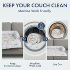 Cooling Dog Bed and Couch Cover Set, Breathable Washable Mat with Non-Slip Base in Multiple Sizes and Patterns source image 29