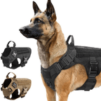Heavy-Duty Tactical No-Pull Dog Harness with Dual D-Ring Control and Quick-Release Metal Buckles product image 30