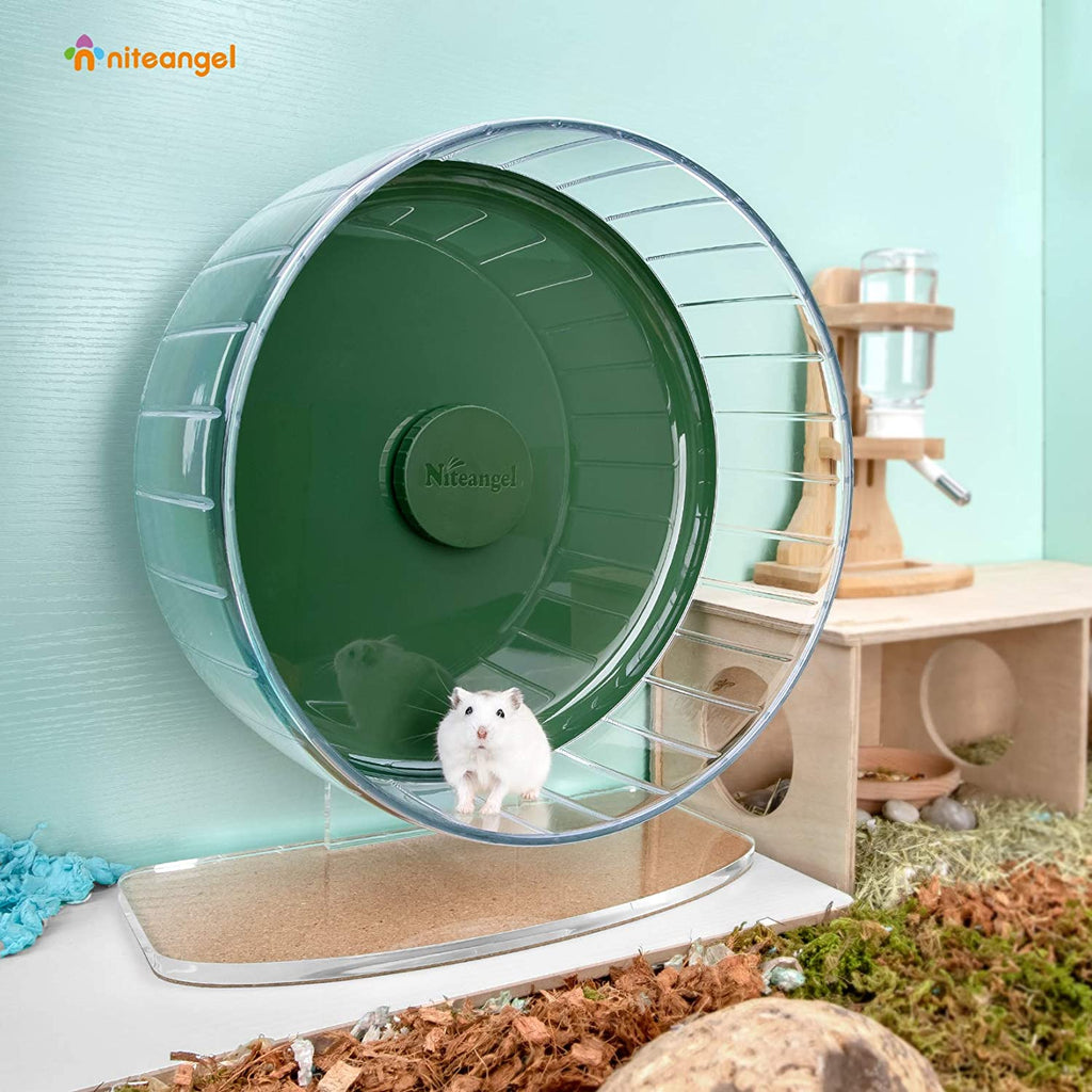 Super-Silent Hamster Exercise Wheel with Adjustable Height and Dual-Bearing Spinner in Four Sizes source image 30
