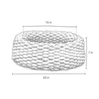 Handwoven Cat Nest Bed, Adjustable Velvety Knotted Design in Five Neutral and Earth-Tone Colors source image 31