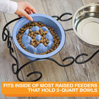 Slow Feeder Dog Bowl, Nine-Peak Non-Skid Two-Cup Design for Flat-Faced and Fast-Eating Dogs source image 32