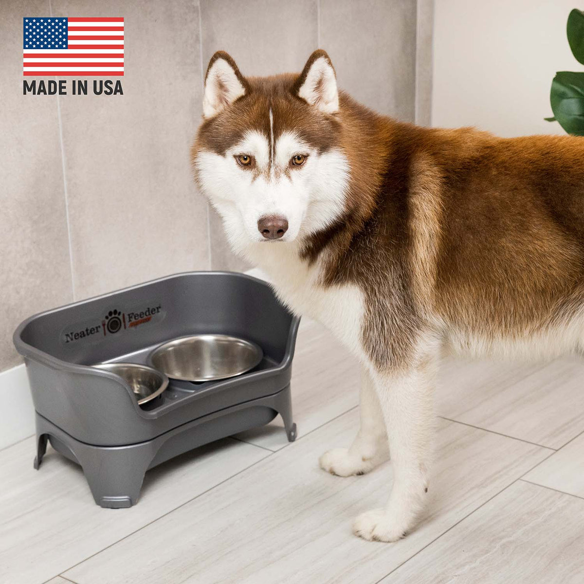 Elevated Mess-Proof Pet Feeding Station, Spill-Containment Design and Dishwasher-Safe Stainless Steel Bowls source image 32