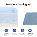 Cooling Dog Bed and Couch Cover Set, Breathable Washable Mat with Non-Slip Base in Multiple Sizes and Patterns source image 32