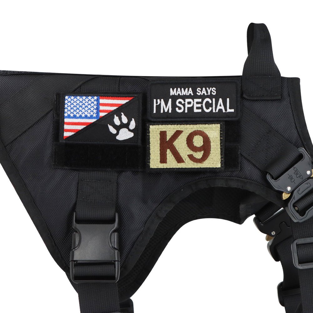 Heavy-Duty Tactical No-Pull Dog Harness with Dual D-Ring Control and Quick-Release Metal Buckles product image 32
