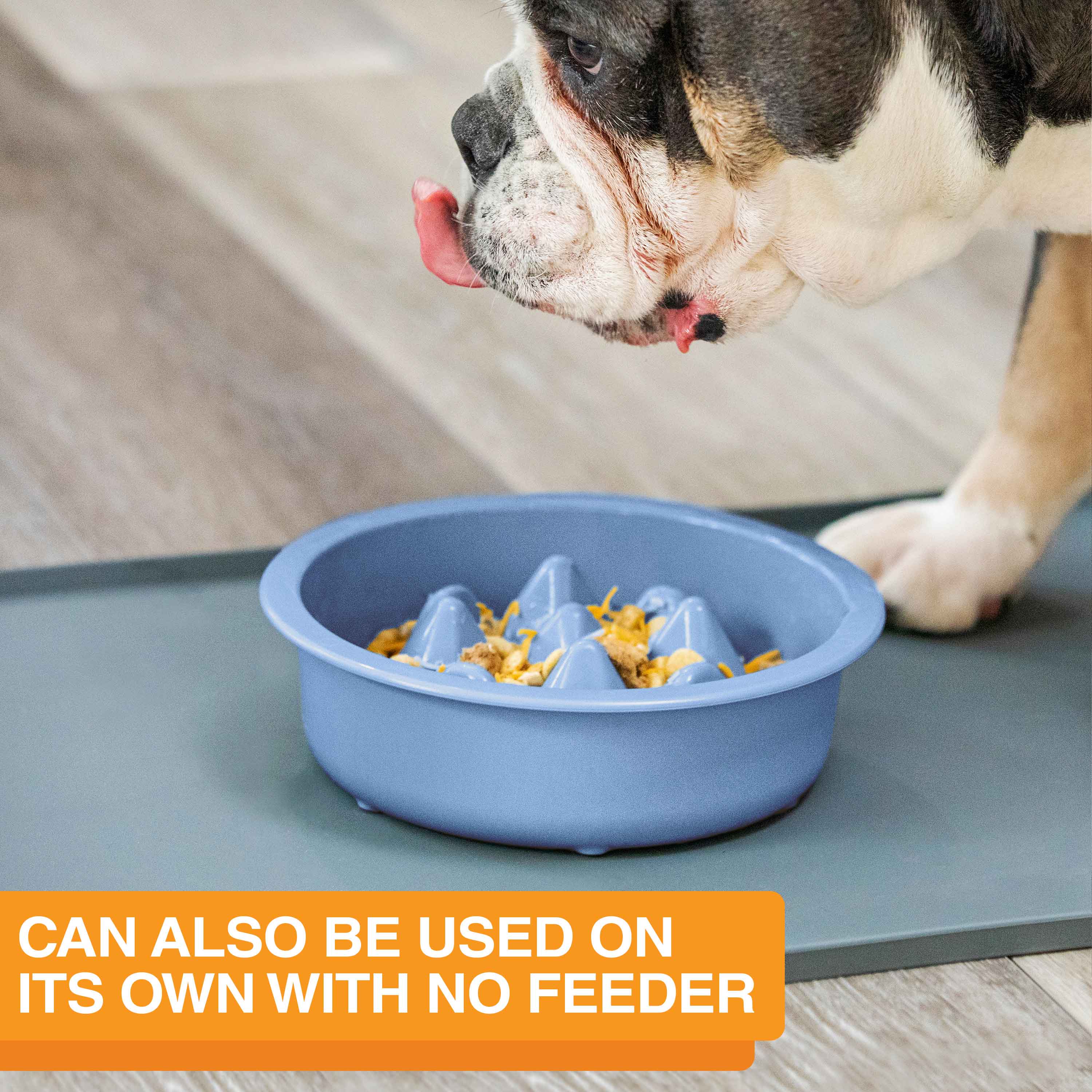 Slow Feeder Dog Bowl, Nine-Peak Non-Skid Two-Cup Design for Flat-Faced and Fast-Eating Dogs source image 33