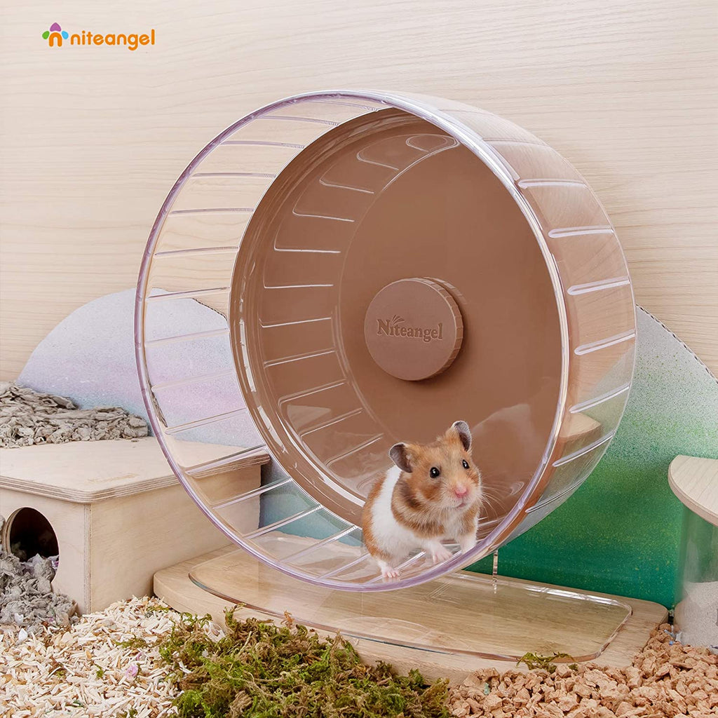 Super-Silent Hamster Exercise Wheel with Adjustable Height and Dual-Bearing Spinner in Four Sizes source image 34