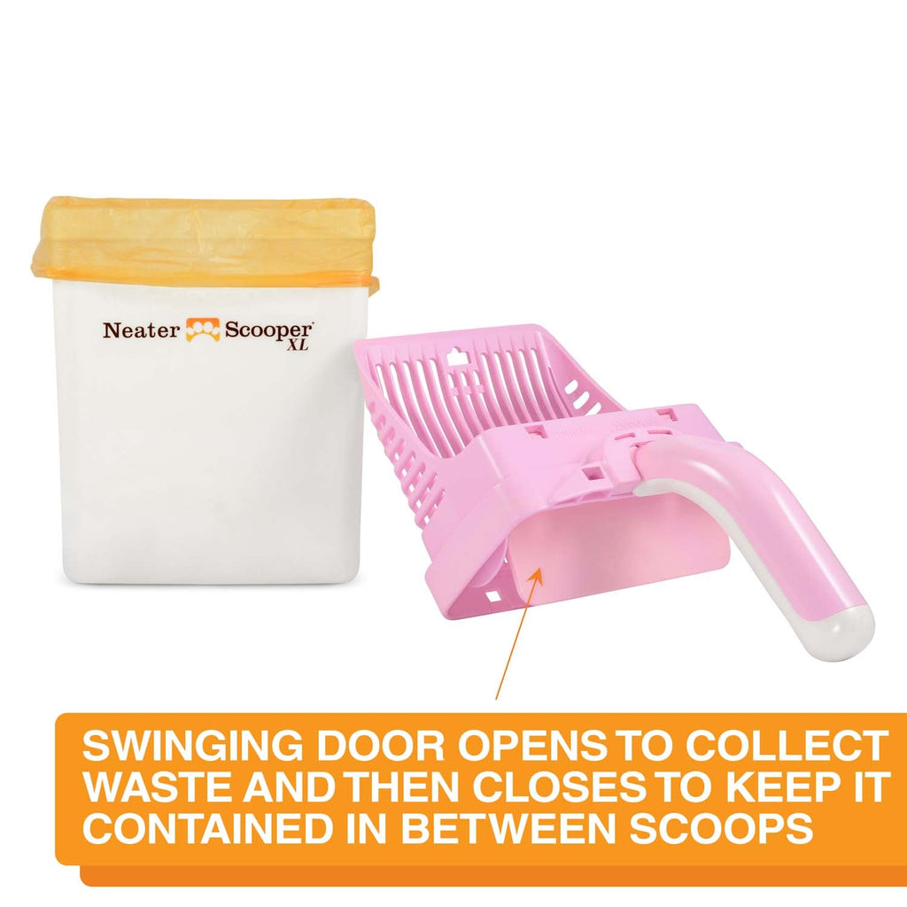 Scoop-to-Bag Cat Litter Scoop for One-Handed Cleanup, Quick-Sift Head and Large-Capacity Bag Bin source image 35