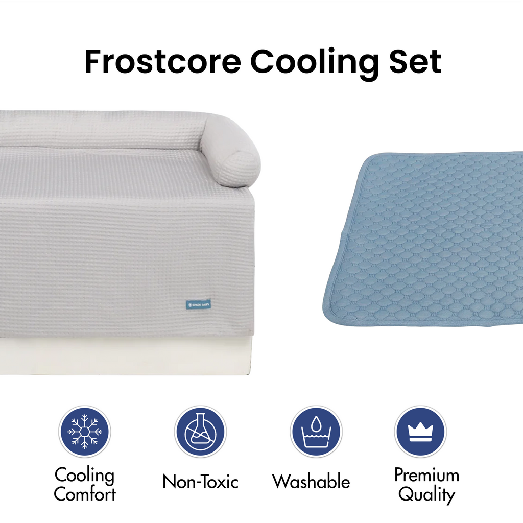 Cooling Dog Bed and Couch Cover Set, Breathable Washable Mat with Non-Slip Base in Multiple Sizes and Patterns source image 36